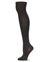 Women's Textured Tone Over The Knee Cotton Blend Warm Sock : Color: Black
