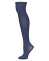 Women's Textured Tone Over The Knee Cotton Blend Warm Sock : Color: Blue