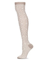 Women's Diamond Tone Over The Knee Warm Sock : Color: Taupe Heather