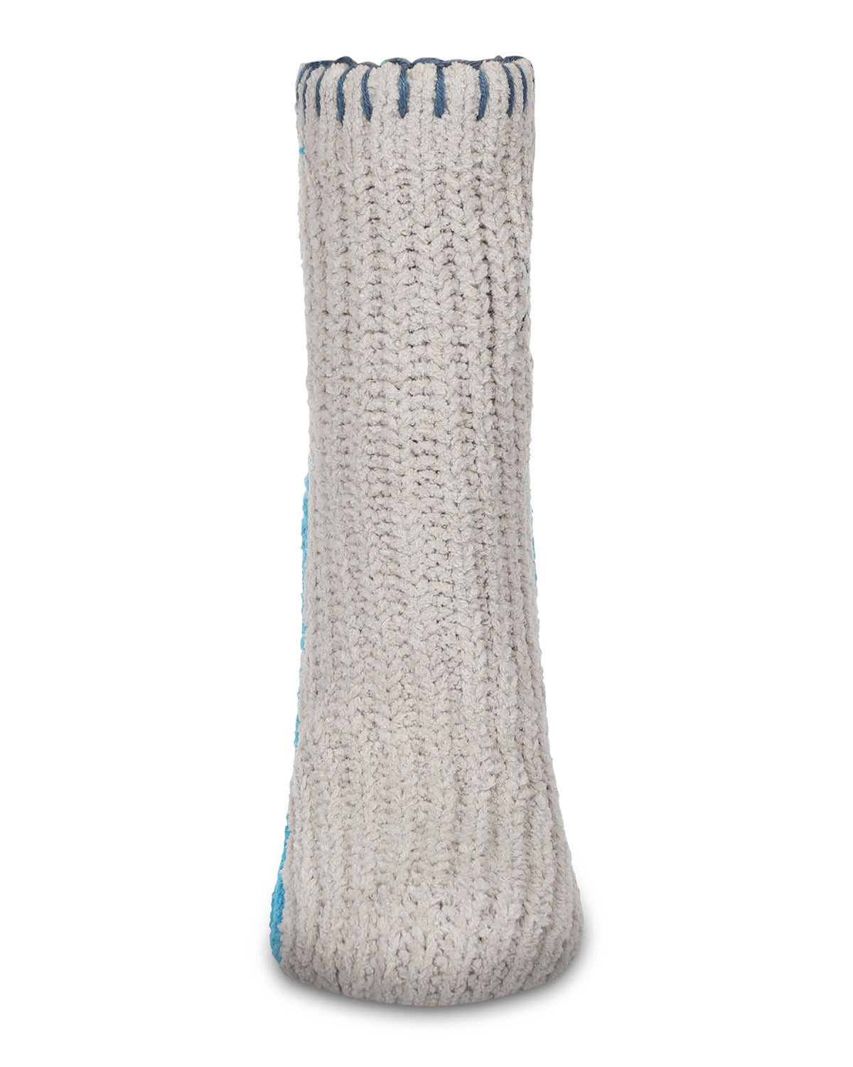 Women's Snowflake Block Chenille Non-Skid Slipper Sock