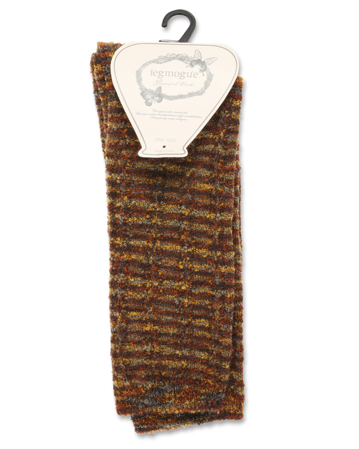 Women's Spacedye Multicolor Cozy Crew Sock : Color: Rust