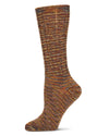 Women's Spacedye Multicolor Cozy Crew Sock : Color: Rust