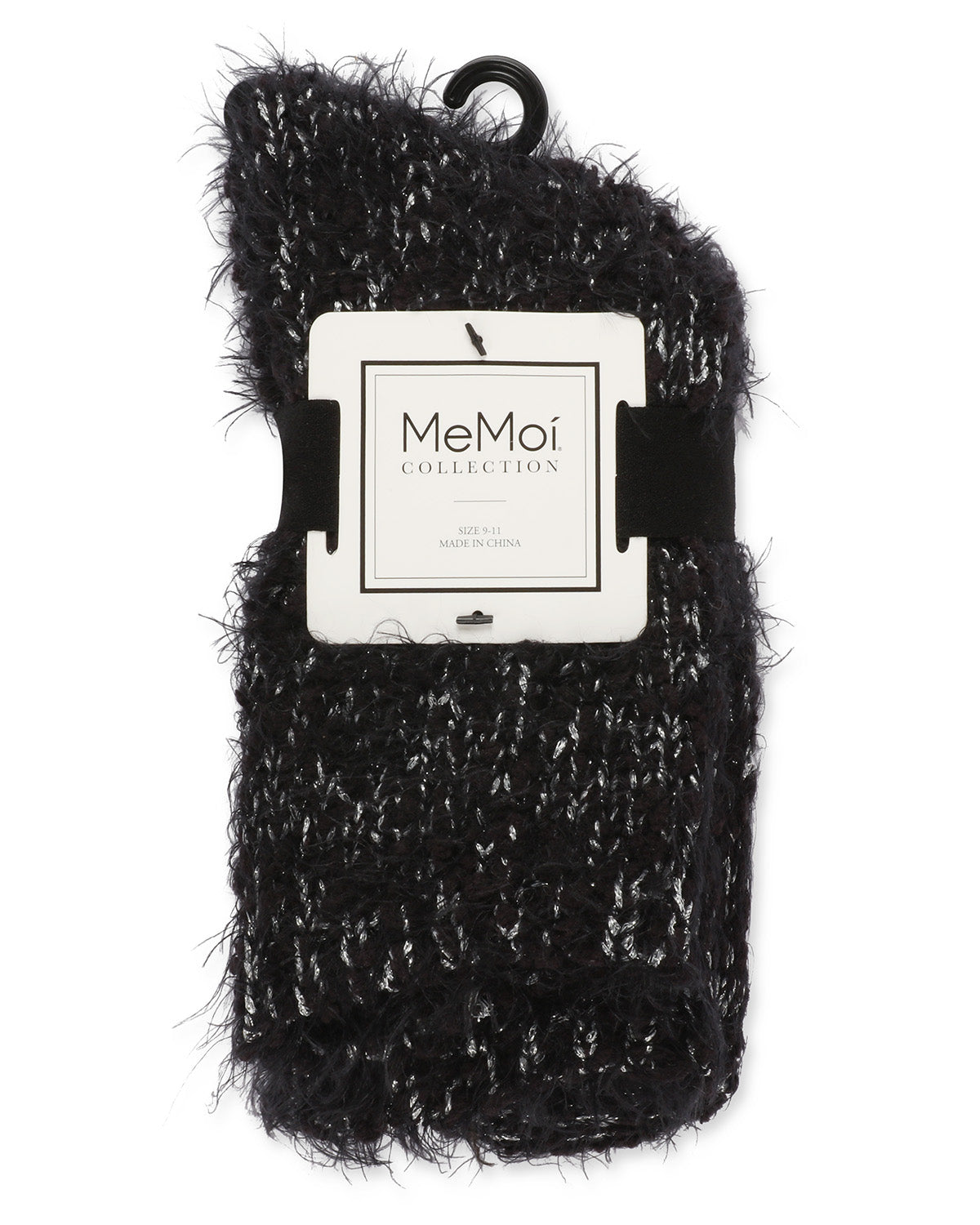 Women's Warm Fuzzy Yarn Classic Crew Sock : Color: Black