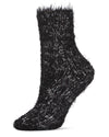 Women's Warm Fuzzy Yarn Classic Crew Sock : Color: Black