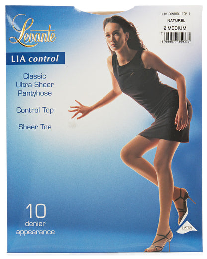 Women's Levante Lia Control Top Ultra Sheer 10 Denier Pantyhose : Color: Naturel