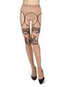 Women's Lady In Red Suspender 20 Denier Sheer Pantyhose : Color: Nude-Black