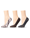 3 Pairs Women's Fine-Edge Non-Slip Shoe Liner Socks