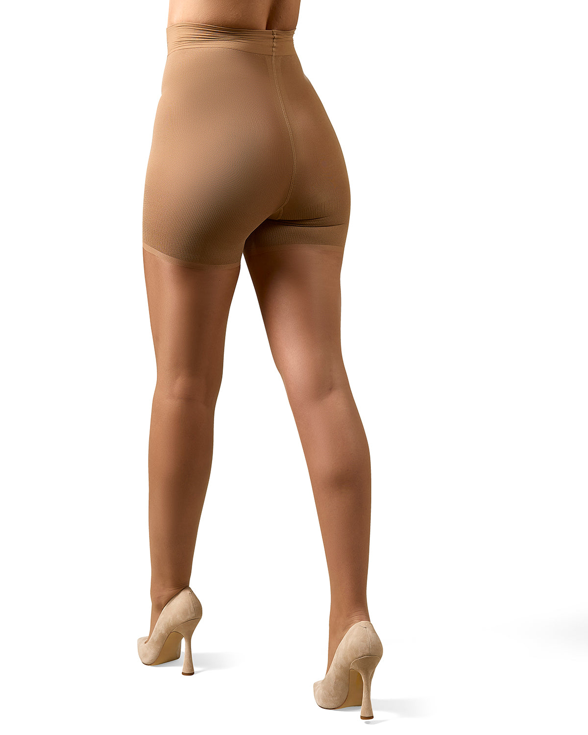 Women's Thins Ultra Transparent Essential Longline Toner Control Top LUXE Pantyhose : Color:  Aunaturel