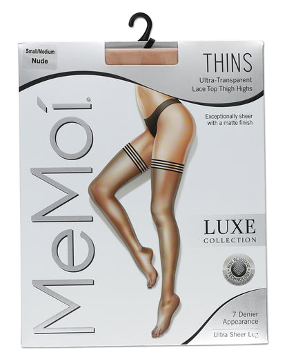 Women's Ultra Bare Lace Top Thigh Highs : Color: Black