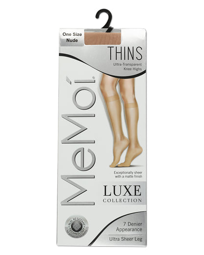 Women's Ultra Thins Knee Highs : Color: Nude
