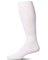 Men's Modal Durable and Flexible Flat Over The Calf Sock : Color: White
