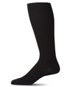 Men's Basic Modal Durable and Flexible Rib Over The Calf Sock : Color: Black