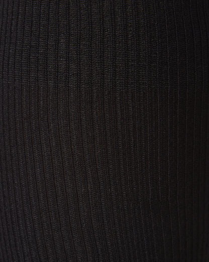 Men's Basic Modal Durable and Flexible Rib Over The Calf Sock : Color: Black