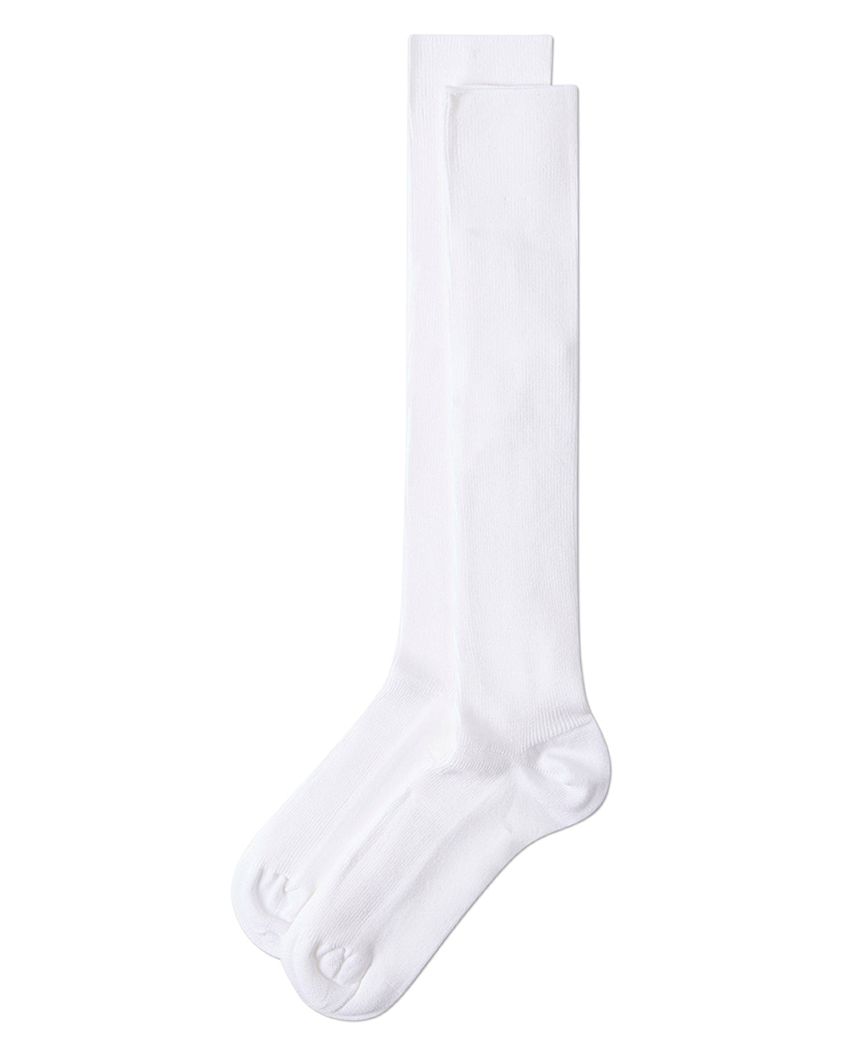 Men's Basic Modal Durable and Flexible Rib Over The Calf Sock : Color: Black