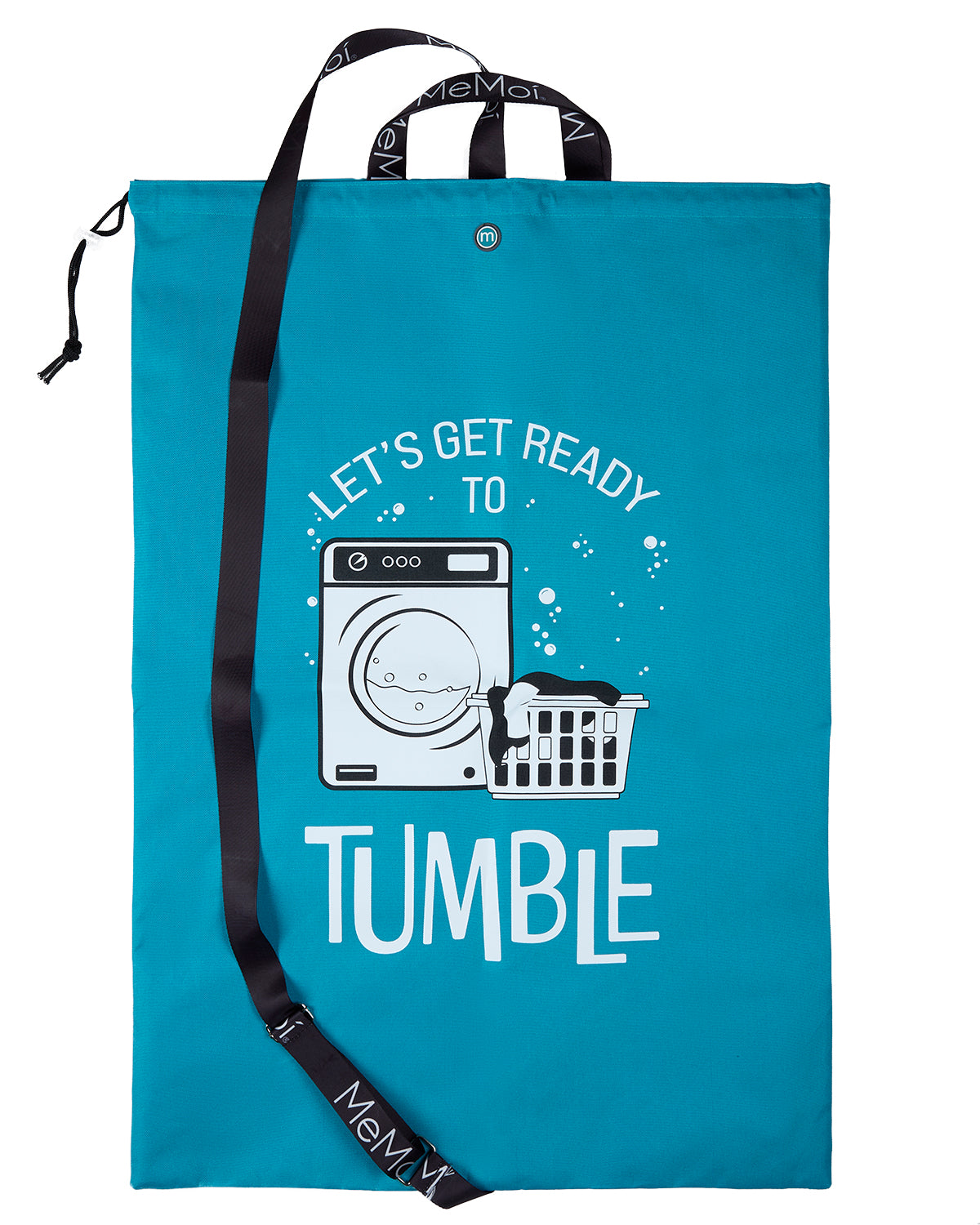 "Lets Get Ready To Tumble" Laundry Bag : Color: Teal