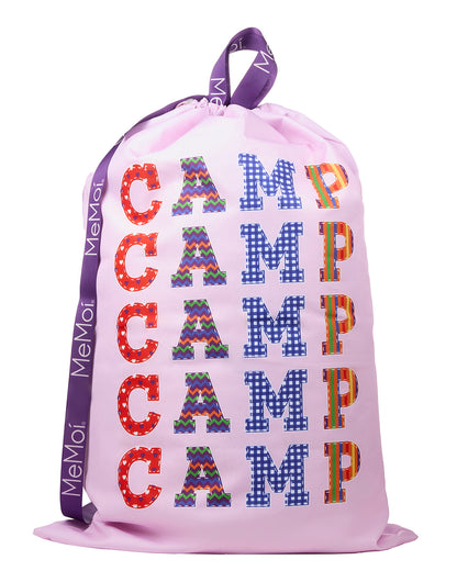 "Camp Camp Camp" Laundry Bag : Color: Lilac