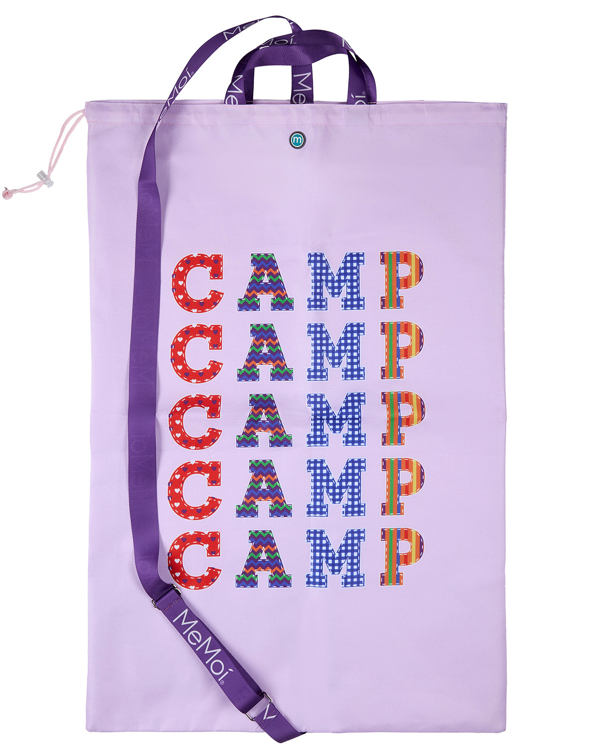 "Camp Camp Camp" Laundry Bag : Color: Lilac
