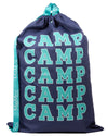 "Camp Camp Camp" Laundry Bag : Color: Navy