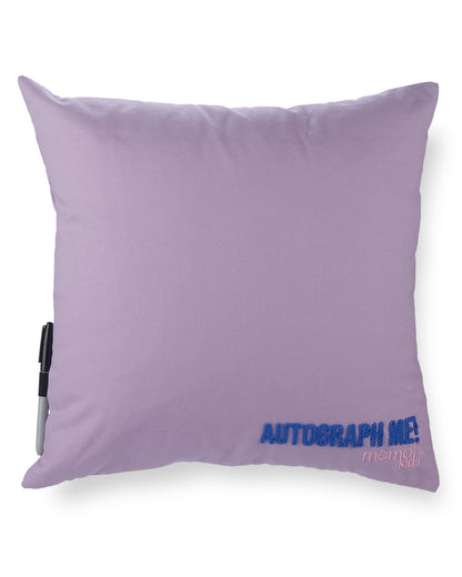 Girls Ultra-Soft "Emoji" Autograph Pillow with Marker : Color: Lilac