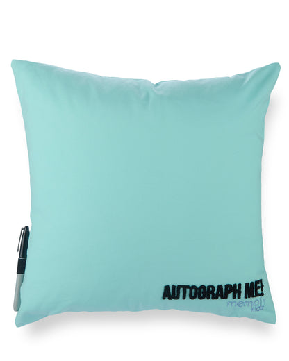Boys Sports-Themed Summer Camp Autograph Pillow with Marker : Color: Sky Blue