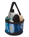 Collapsible Mesh Shower Caddy : Color: Black-Blue