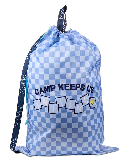 Kids Unisex "Camp Smile" Laundry Bag with Shoulder Strap