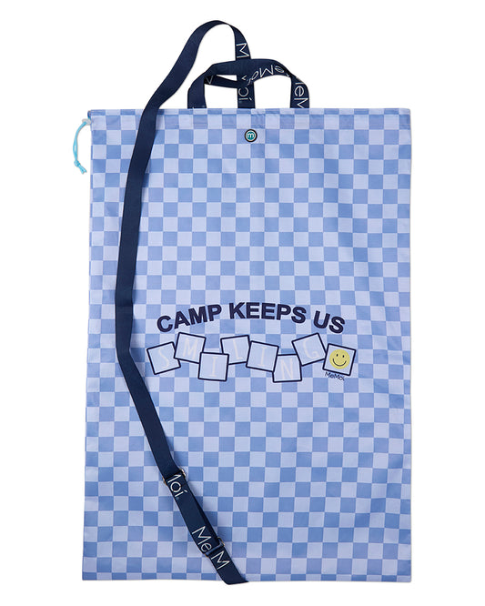 Kids Unisex "Camp Smile" Laundry Bag with Shoulder Strap