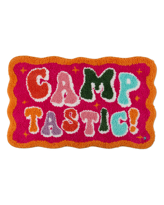 Girls "CampTastic" Cozy Plush Bedside Bunk Cabin Camp Mat
