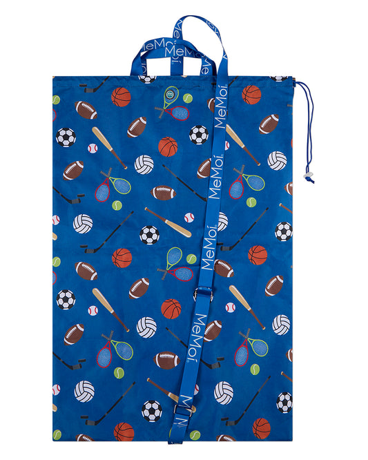 Kids Unisex All-Over Sports-Themed Laundry Bag for Camp and Beyond