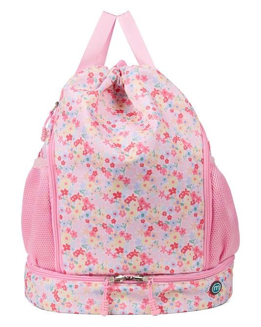 Girls Floral-Print Backpack for Camp, Beach, School, and Beyond
