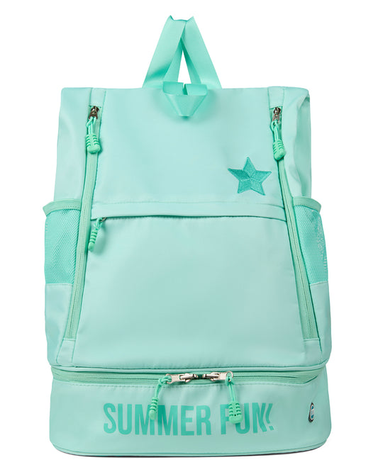 Kids "Summer Fun" Water-Resistant Backpack with Embroidered Detail