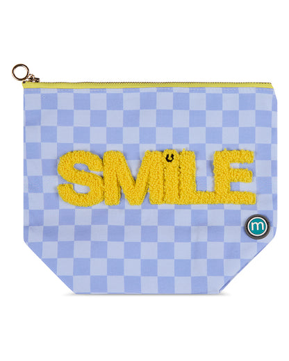 Kids "Smile" Water-Resistant Toiletries Pouch with Plush 3D Graphic