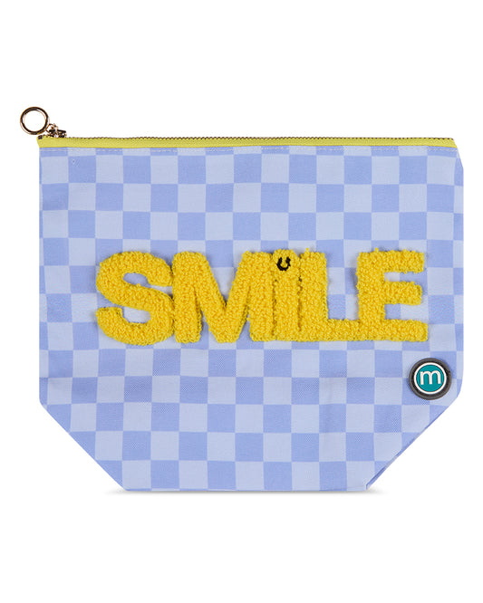Kids "Smile" Water-Resistant Toiletries Pouch with Plush 3D Graphic