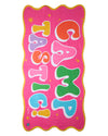 Girls "CampTastic" Cotton-Blend 30"W x 60"L Camp Beach Towel