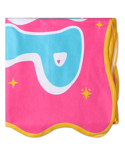 Girls "CampTastic" Cotton-Blend 30"W x 60"L Camp Beach Towel