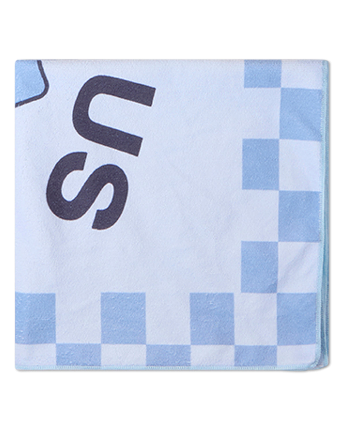 Boys "Camp Smile" Checkered Cotton-Blend 30"W X 60"L Beach Towel