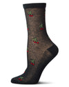 Women's Cherrybomb Waffle Knit Cotton Blend Anklet Socks