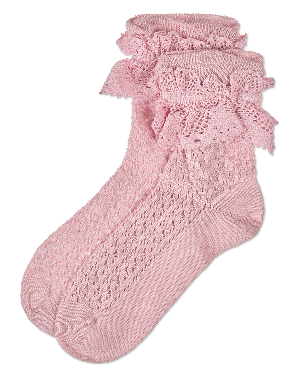 Women's Whimsy Lace Anklet Socks : Color: Gray