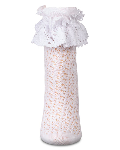 Women's Whimsy Lace Anklet Socks : Color: Gray