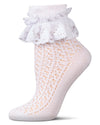 Women's Whimsy Lace Anklet Socks : Color: White