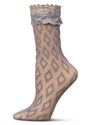 Women's 3-Diamondsional Anklet Socks : Color: Cloud Burst