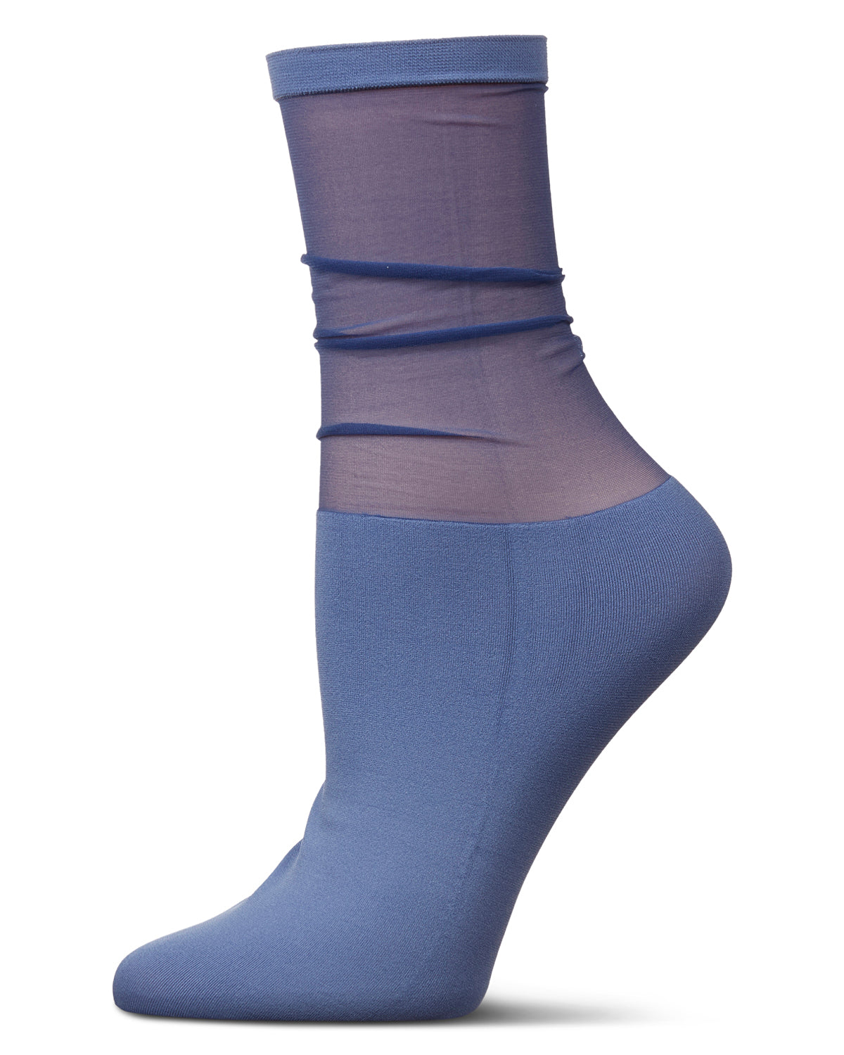 Women's Sheer Top Anklet Socks : Color: Velvet Morning