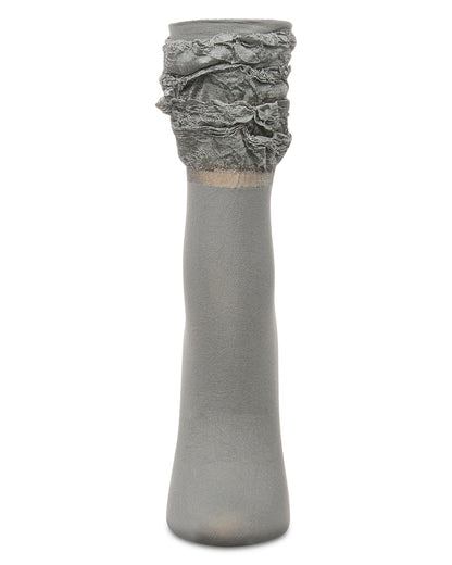 Women's Scrunchy Ruffle Anklet Socks : Color: Cloud Burst