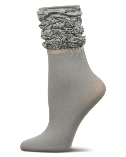Women's Scrunchy Ruffle Anklet Socks