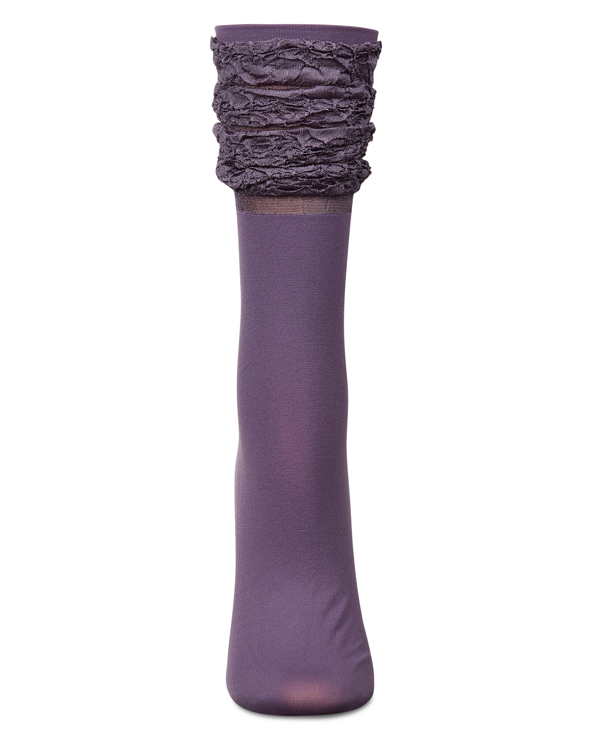 Women's Scrunchy Ruffle Anklet Socks : Color: Cloud Burst