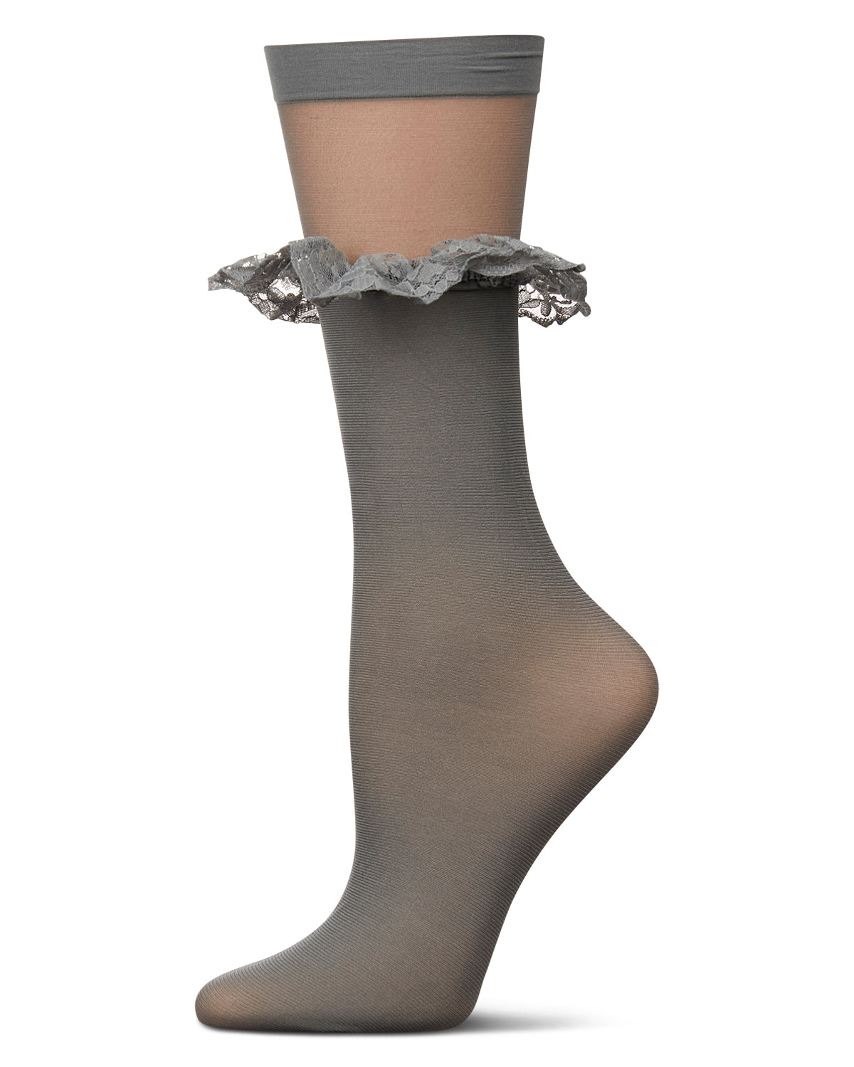 Women's Ruffleina Anklet Socks : Color: Cloud Burst