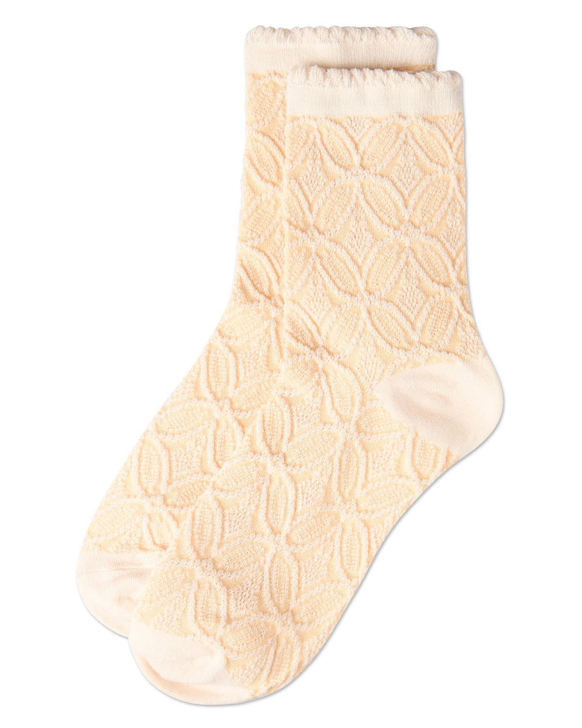 Women's Dimensional Burst Anklet Socks : Color: Buff Yellow