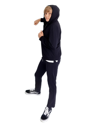 Boys Zip-Up Rayon Blend Hoodie with Cozy Faux Fur Lining -  Introductory Special