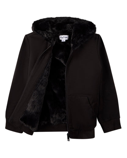 Boys Zip-Up Rayon Blend Hoodie with Cozy Faux Fur Lining -  Introductory Special