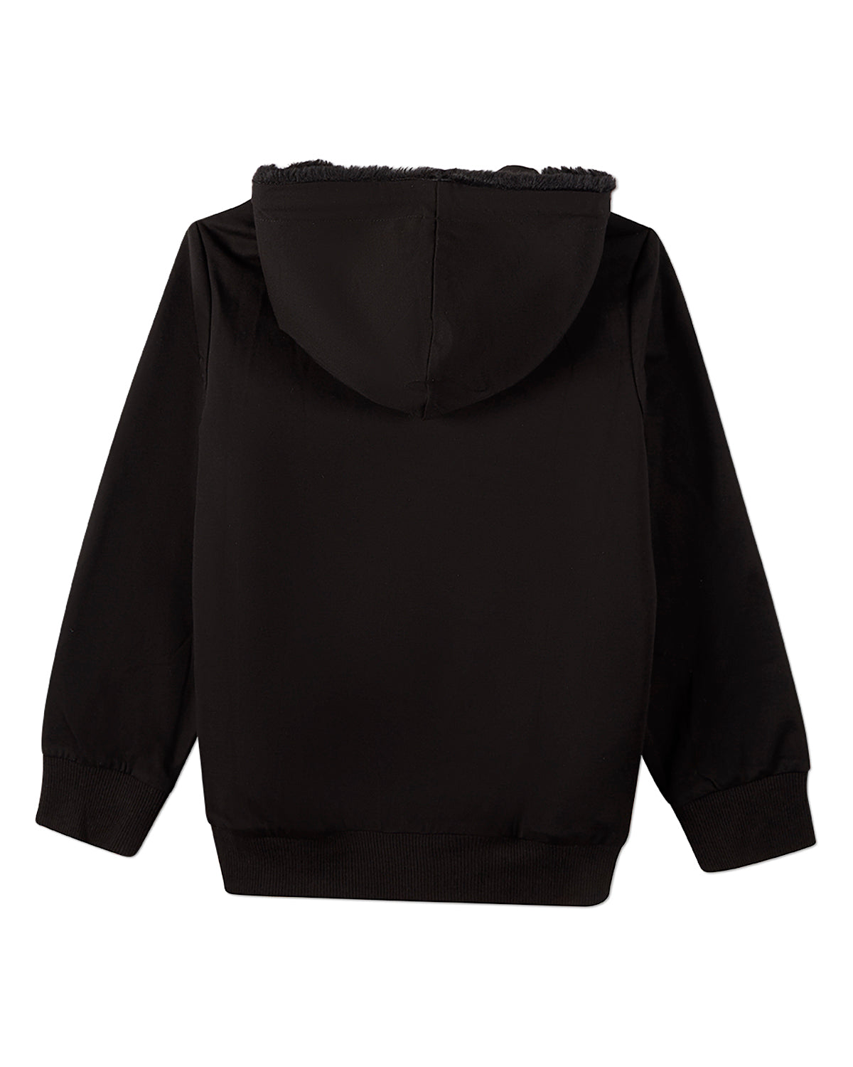 Boys Zip-Up Rayon Blend Hoodie with Cozy Faux Fur Lining -  Introductory Special